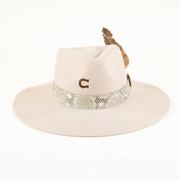 Charlie 1 Horse Sidewinder Wool Fedora Hat Lainey Wilson Wester Size L